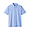 SAXE BLUE([무인양품]  남성 강연 피케 버튼다운 폴로 셔츠 (오버핏 반팔))