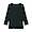 BLACK([무인양품]  여성 스트레치 리브 보트넥 7부소매 티셔츠)