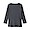 DARK GRAY([무인양품]  여성 스트레치 리브 보트넥 7부소매 티셔츠)