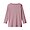 PINK([무인양품]  여성 스트레치 리브 보트넥 7부소매 티셔츠)