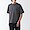 MEDIUM GRAY([무인양품]  남성 시원한 UV 컷 와이드 반소매 티셔츠 (오버핏 반팔))